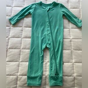 Kyte BABY *Retired* Color Jade Zip Romper Bamboo Size 0-3 Months